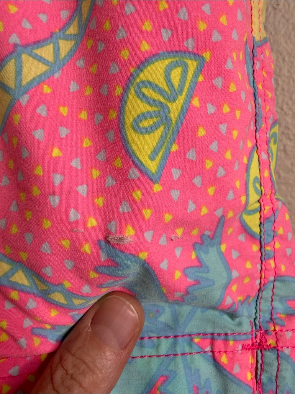 Party Pants men’s swim shorts large pink blue vacation vibes - Picture 3 of 5